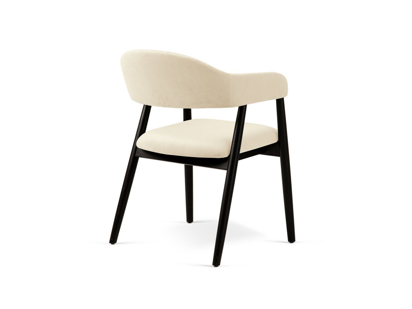 Cosmopolitan Design samettituolit, 2 kpl, "Adra", 1-istuttava, 56 × 59 × 77 cm, Magic Velvet, pähkinäpuujalat