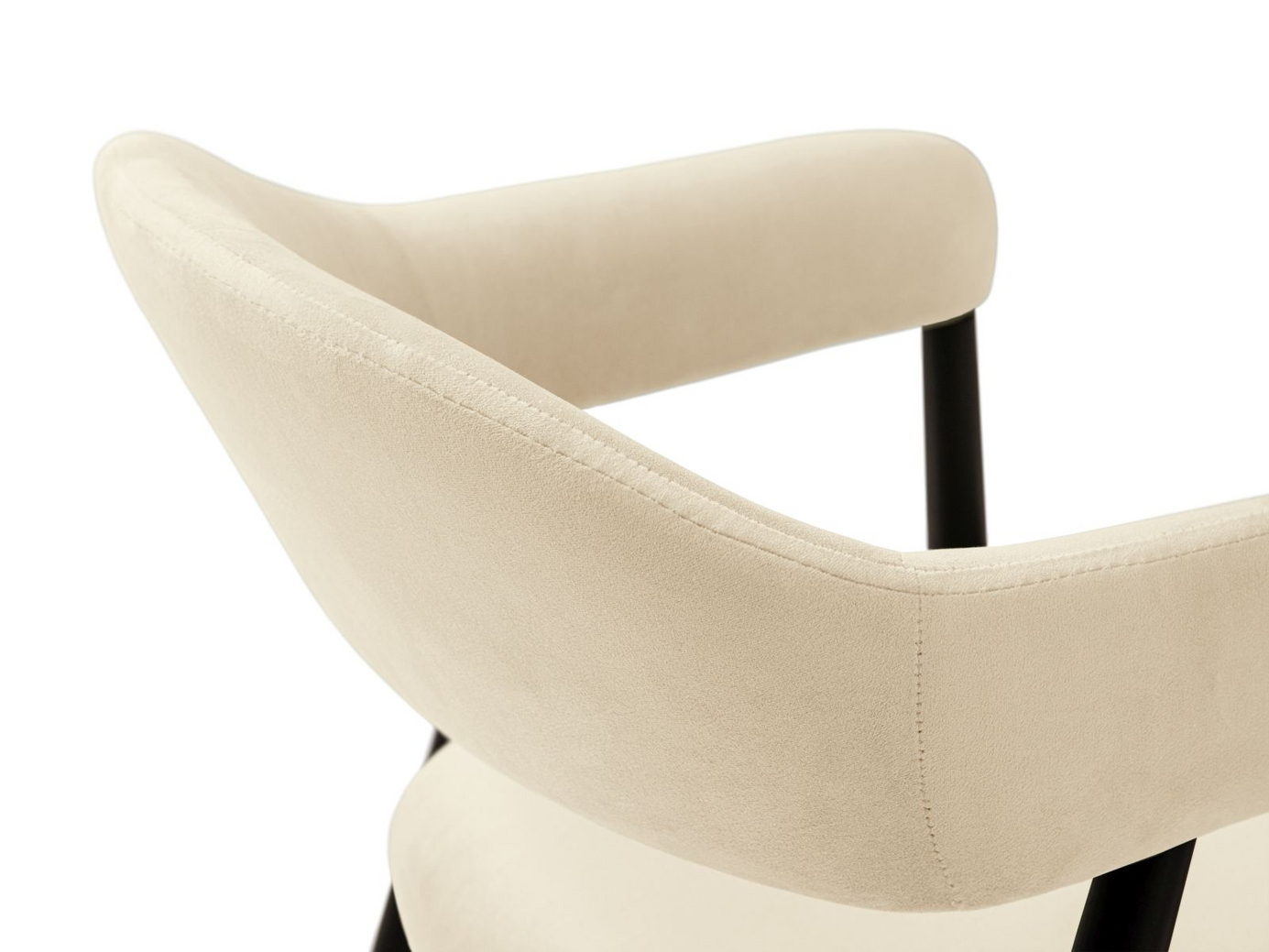 Cosmopolitan Design samettituolit, 2 kpl, "Adra", 1-istuttava, 56 × 59 × 77 cm, Magic Velvet, pähkinäpuujalat