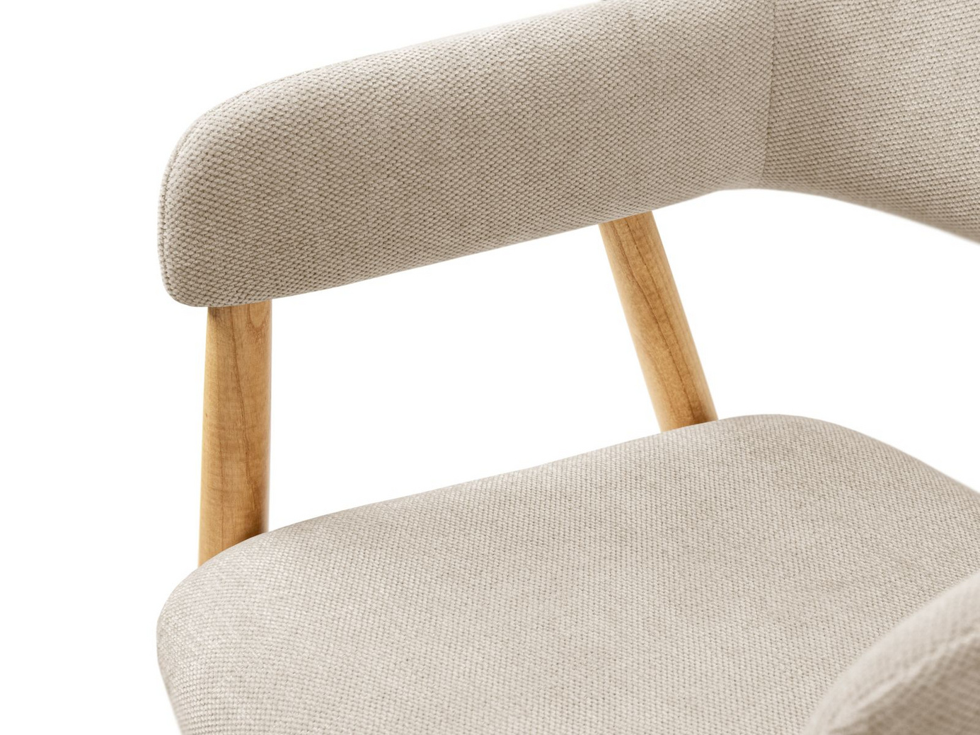 Cosmopolitan Design tuolit, 2 kpl, "Adra", 1-istuttava, 56 × 59 × 77 cm, Rebel, luonnonväriset pyökkijalat