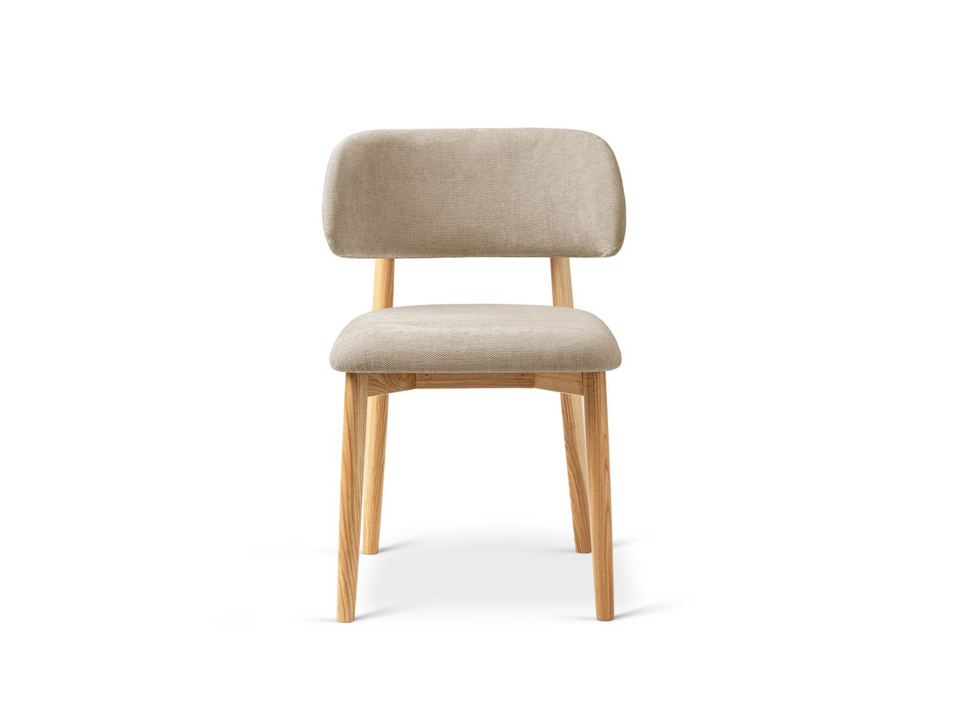 Cosmopolitan Design tuolit, 2 kpl, "Evan", 1-istuttava, 49,5 × 51 × 77 cm, Rebel, luonnonväriset pyökkijalat