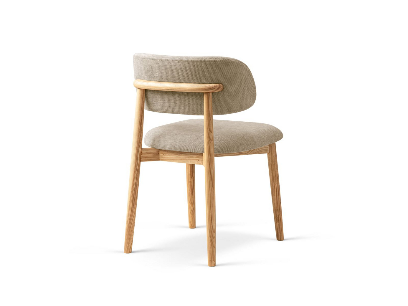 Cosmopolitan Design tuolit, 2 kpl, "Evan", 1-istuttava, 49,5 × 51 × 77 cm, Rebel, luonnonväriset pyökkijalat