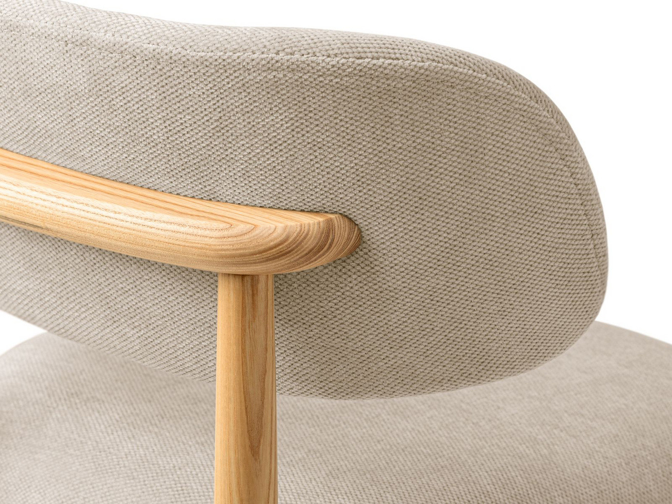 Cosmopolitan Design tuolit, 2 kpl, "Evan", 1-istuttava, 49,5 × 51 × 77 cm, Rebel, luonnonväriset pyökkijalat