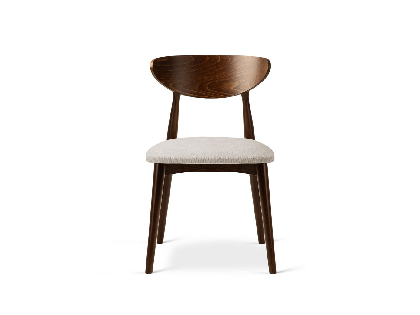 Cosmopolitan Design tuolit, 2 kpl, "Leon", 1-istuttava, 47,5 × 48 × 79 cm, Rebel, pähkinäpuujalat