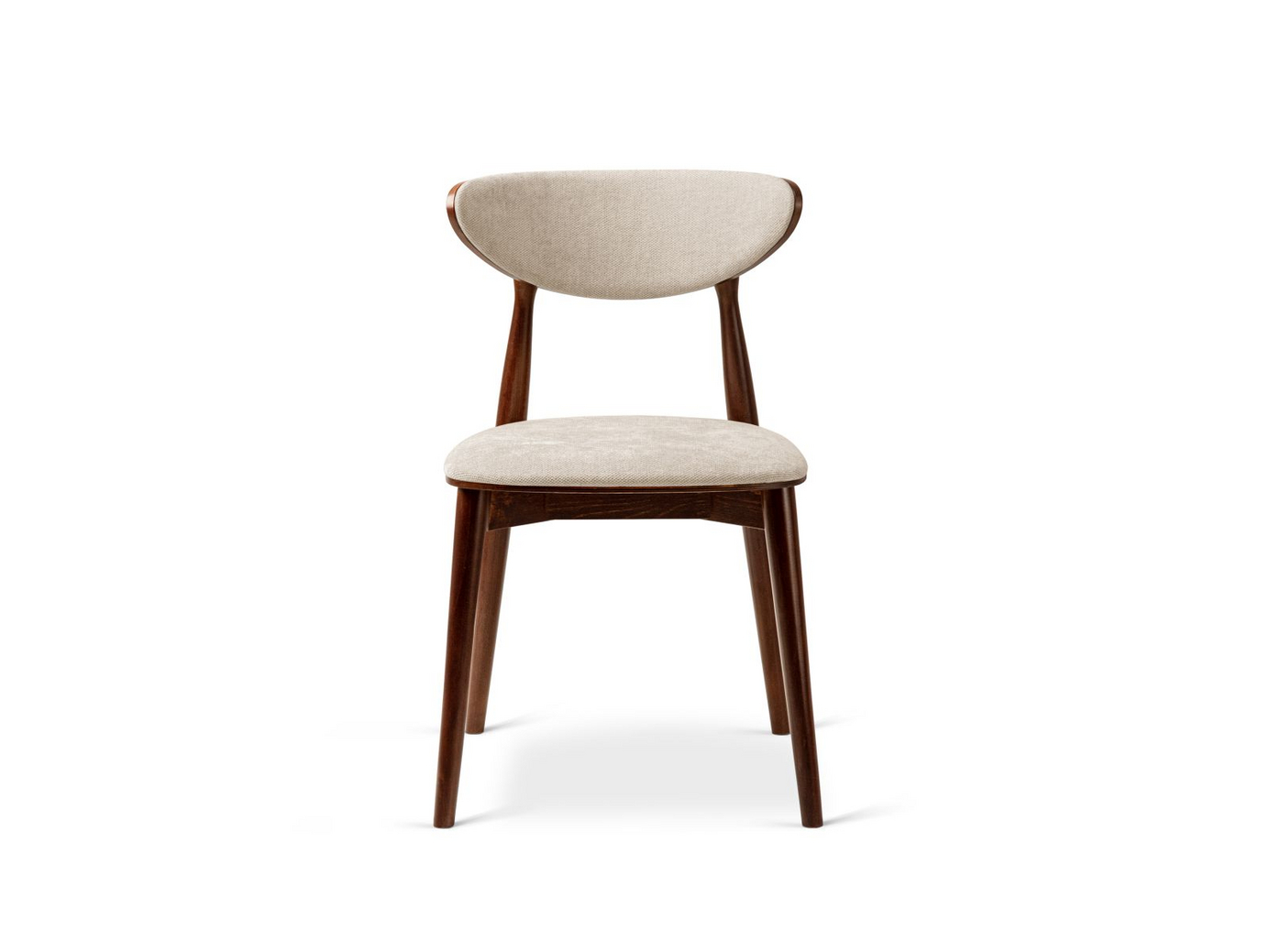 Cosmopolitan Design tuolit, 2 kpl, "Rina", 1-istuttava, 47,5 × 48 × 79 cm, Rebel, pähkinäpuujalat
