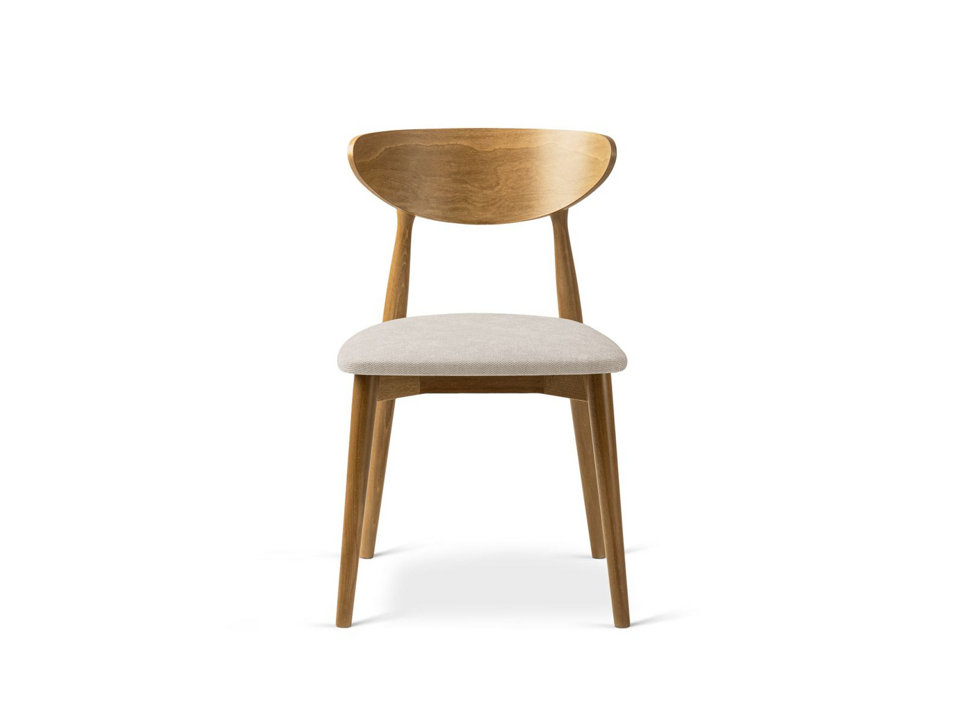 Cosmopolitan Design tuolit, 2 kpl, "Leon", 1-istuttava, 47,5 × 48 × 79 cm, Rebel, amerikkalaiset pähkinäpuujalat