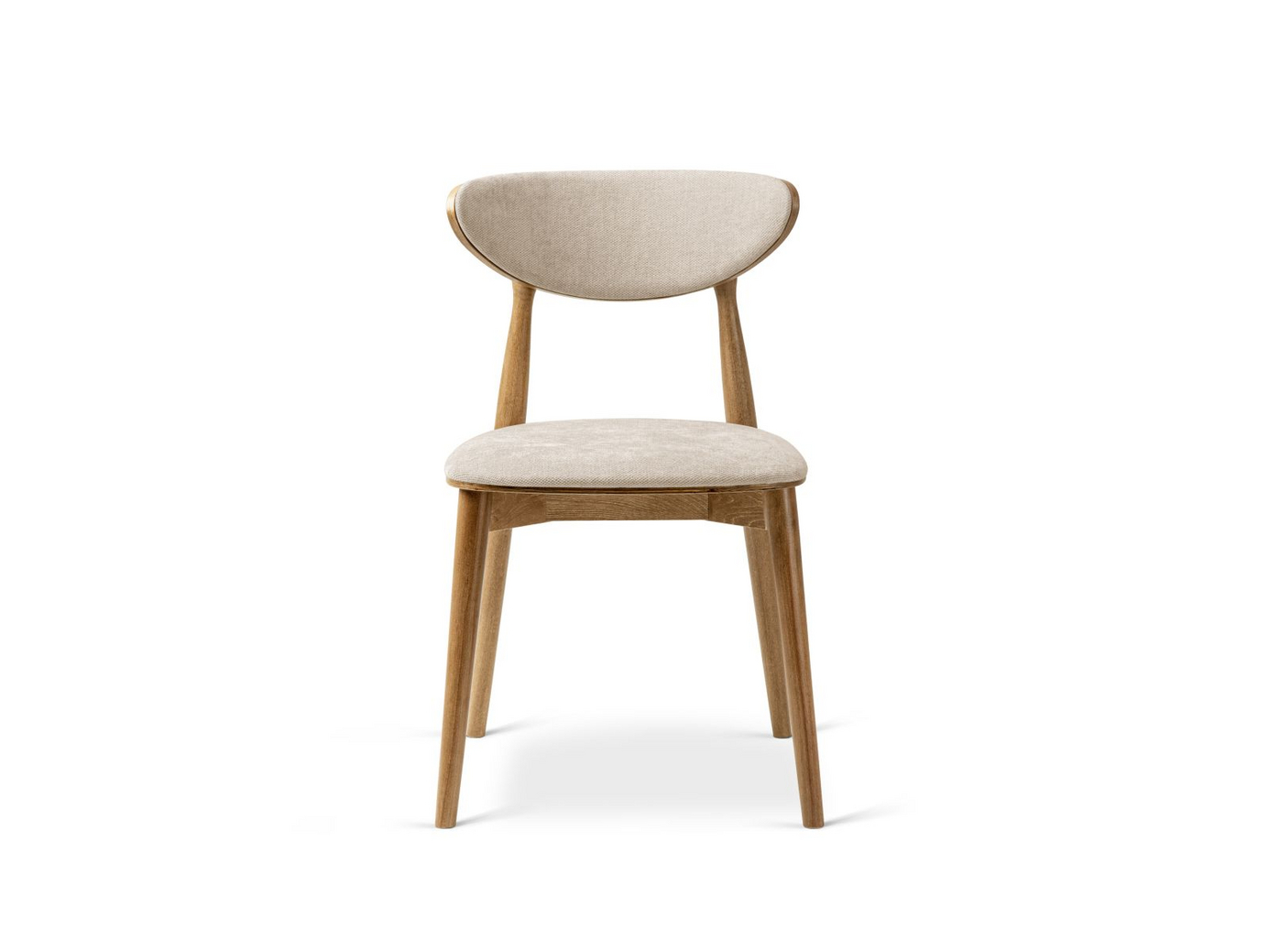 Cosmopolitan Design tuolit, 2 kpl, "Rina", 1-istuttava, 47,5 × 48 × 79 cm, Rebel, amerikkalaiset pähkinäpuujalat