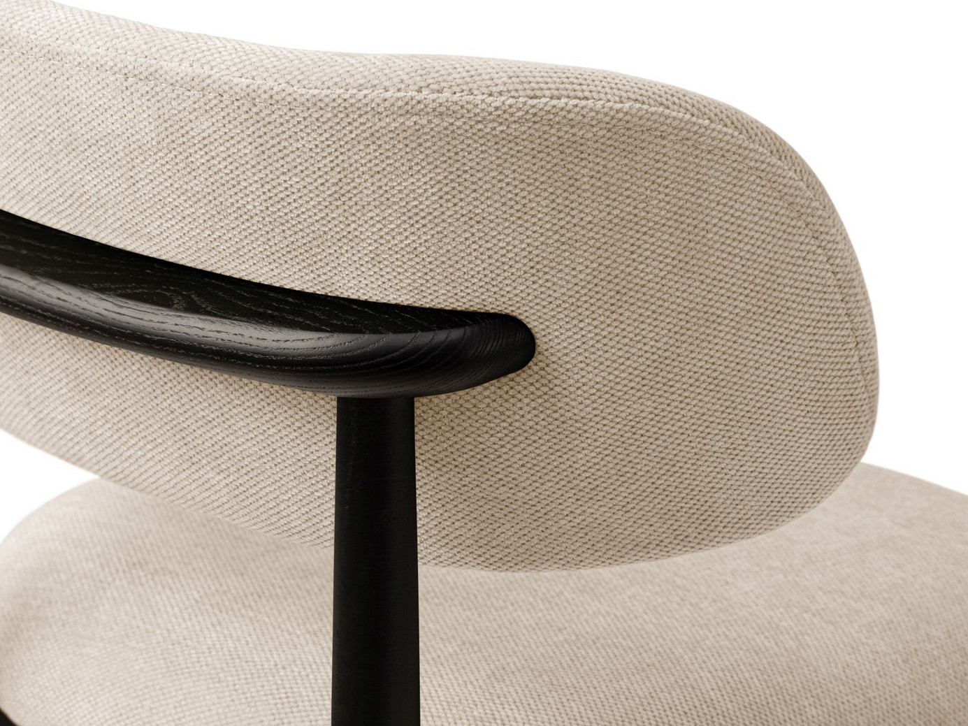 Cosmopolitan Design tuolit, 2 kpl, "Evan", 1-istuttava, 49,5 × 51 × 77 cm, Rebel, mustat pyökkijalat