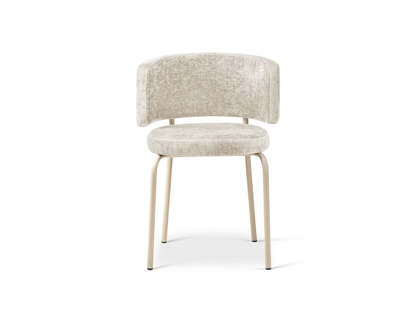 Cosmopolitan Design tuolit, 2 kpl, "Dora", 1-istuttava, 58 × 57 × 75 cm, Perfect Harmony, kermanväriset jalat