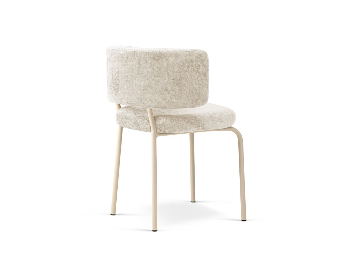 Cosmopolitan Design tuolit, 2 kpl, "Dora", 1-istuttava, 58 × 57 × 75 cm, Perfect Harmony, kermanväriset jalat