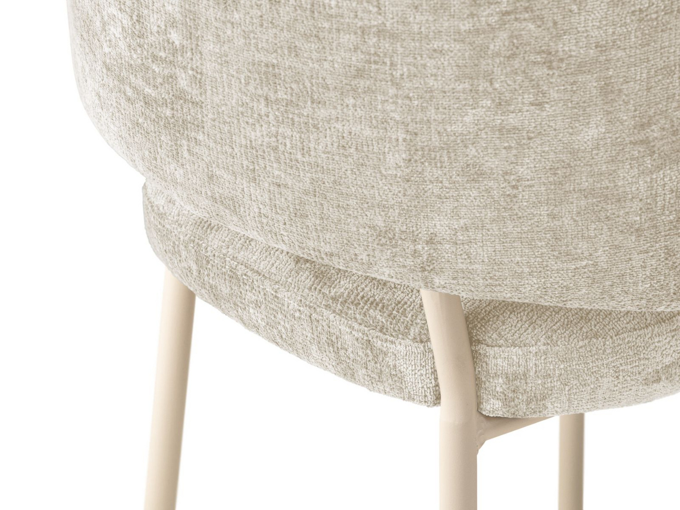 Cosmopolitan Design tuolit, 2 kpl, "Dora", 1-istuttava, 58 × 57 × 75 cm, Perfect Harmony, kermanväriset jalat