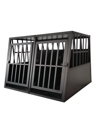 Trekker koiran kuljetushäkki XXL 104x90.5x69.5cm, Musta