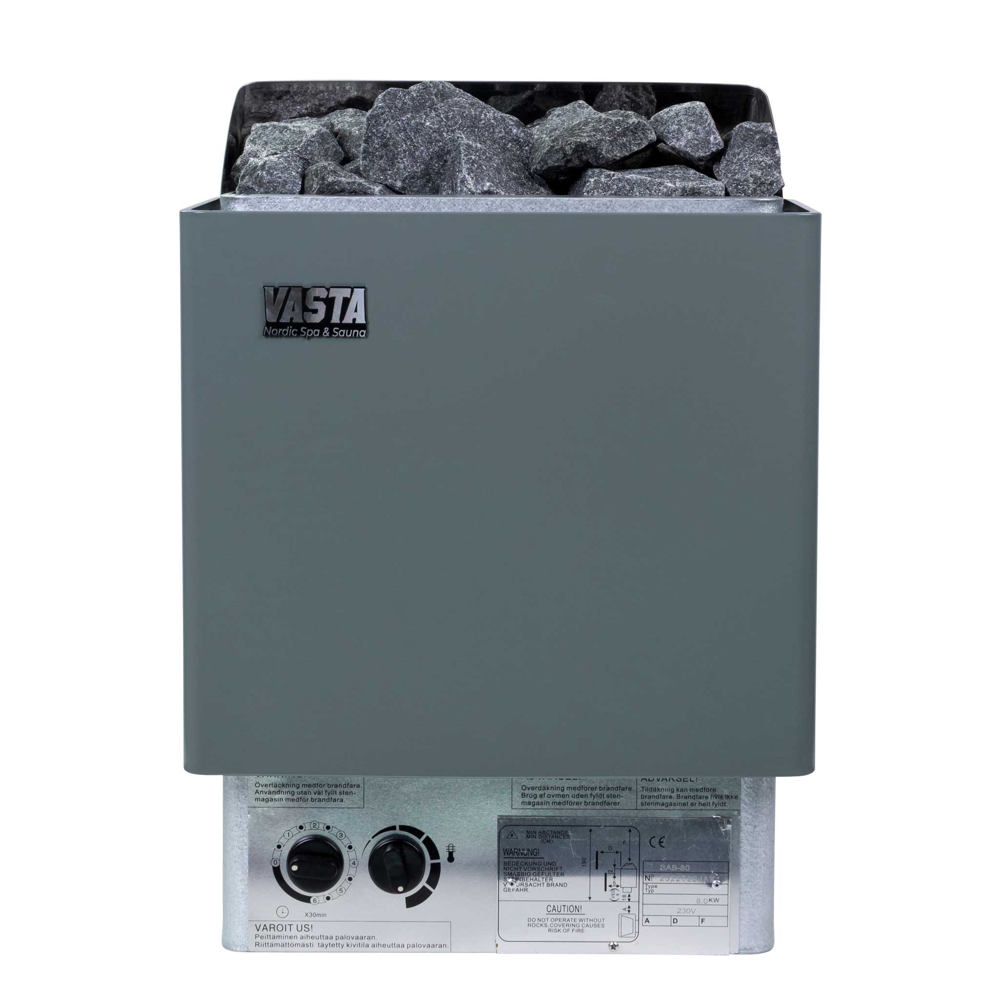 Vasta Sähkökiuas Spark 8kw, kiinteä, 7-12m3