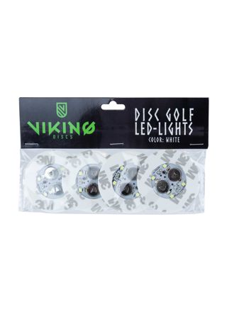 Viking Discs LED-valo frisbeegolfkiekkoon, valkoinen (4kpl)